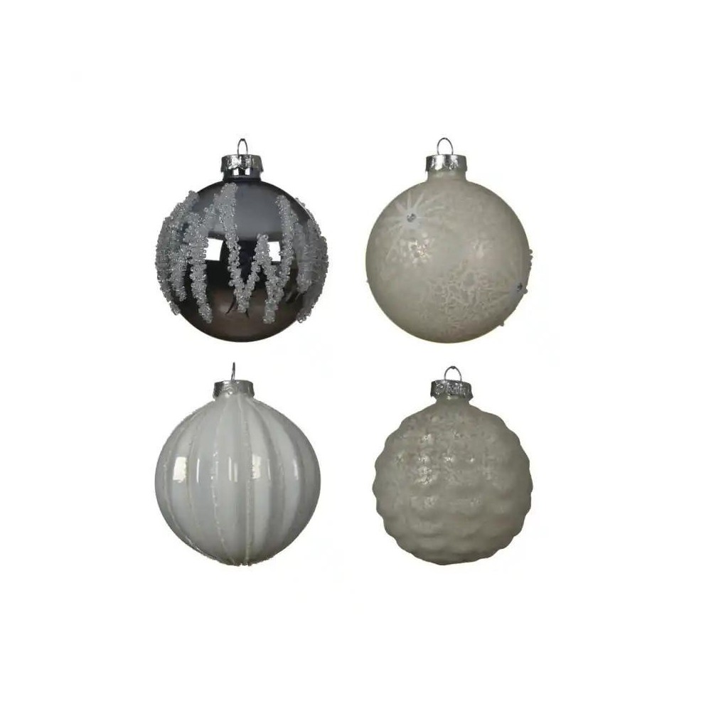 SFERA VETRO DECORATE 4 ASS BIA